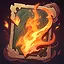 Burning cards for fun icon
