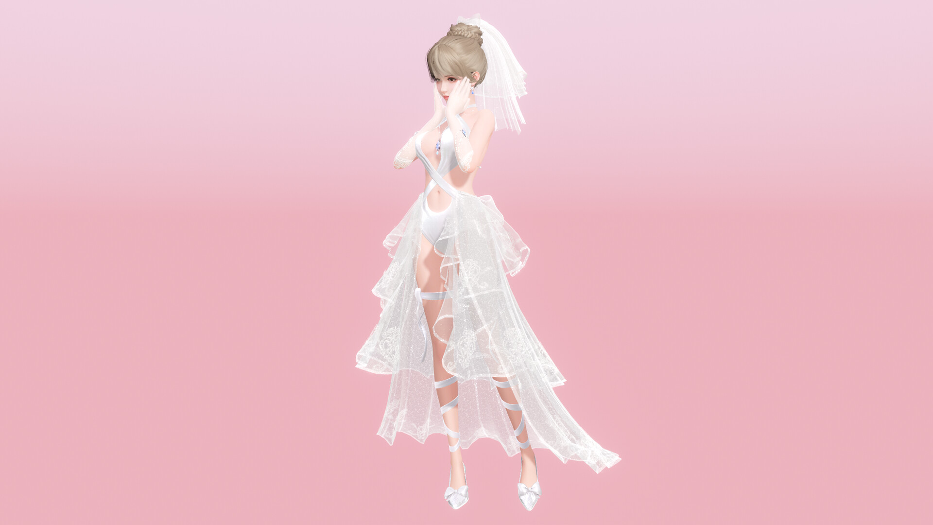 ZM Desktop Elf Wedding Dress DLC：To the Ends with You Screenshot 1