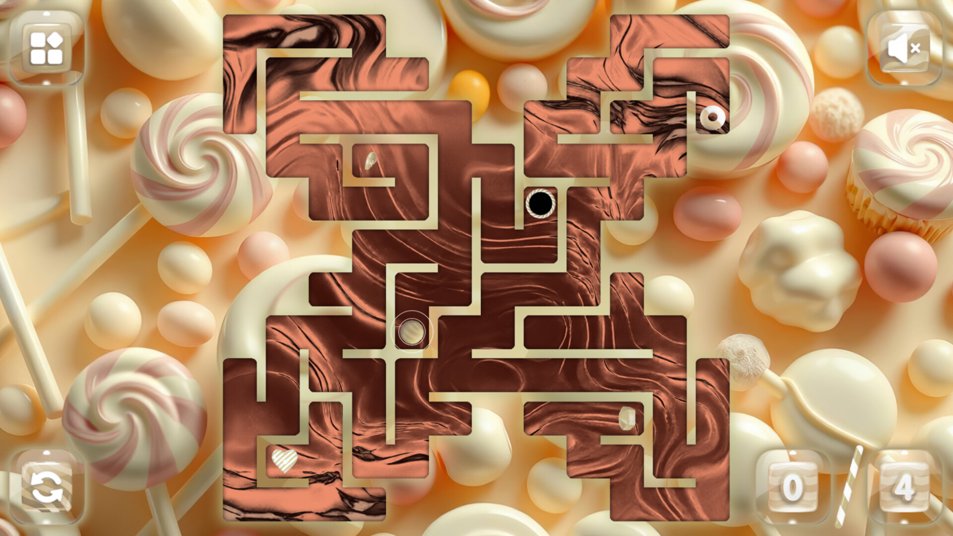Sweetie Candy Maze: White Chocolate Screenshot 3