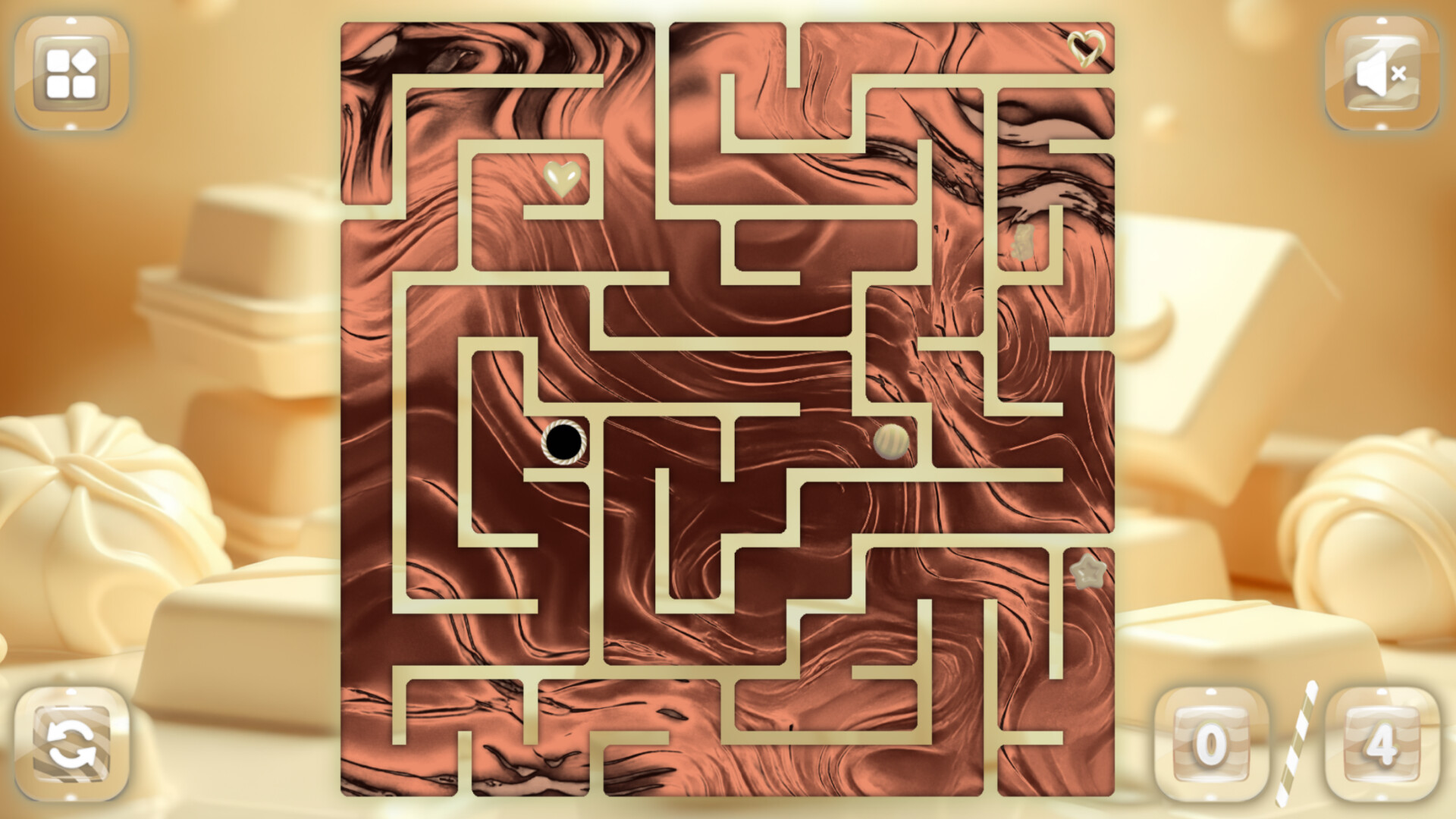 Sweetie Candy Maze: White Chocolate Screenshot 4