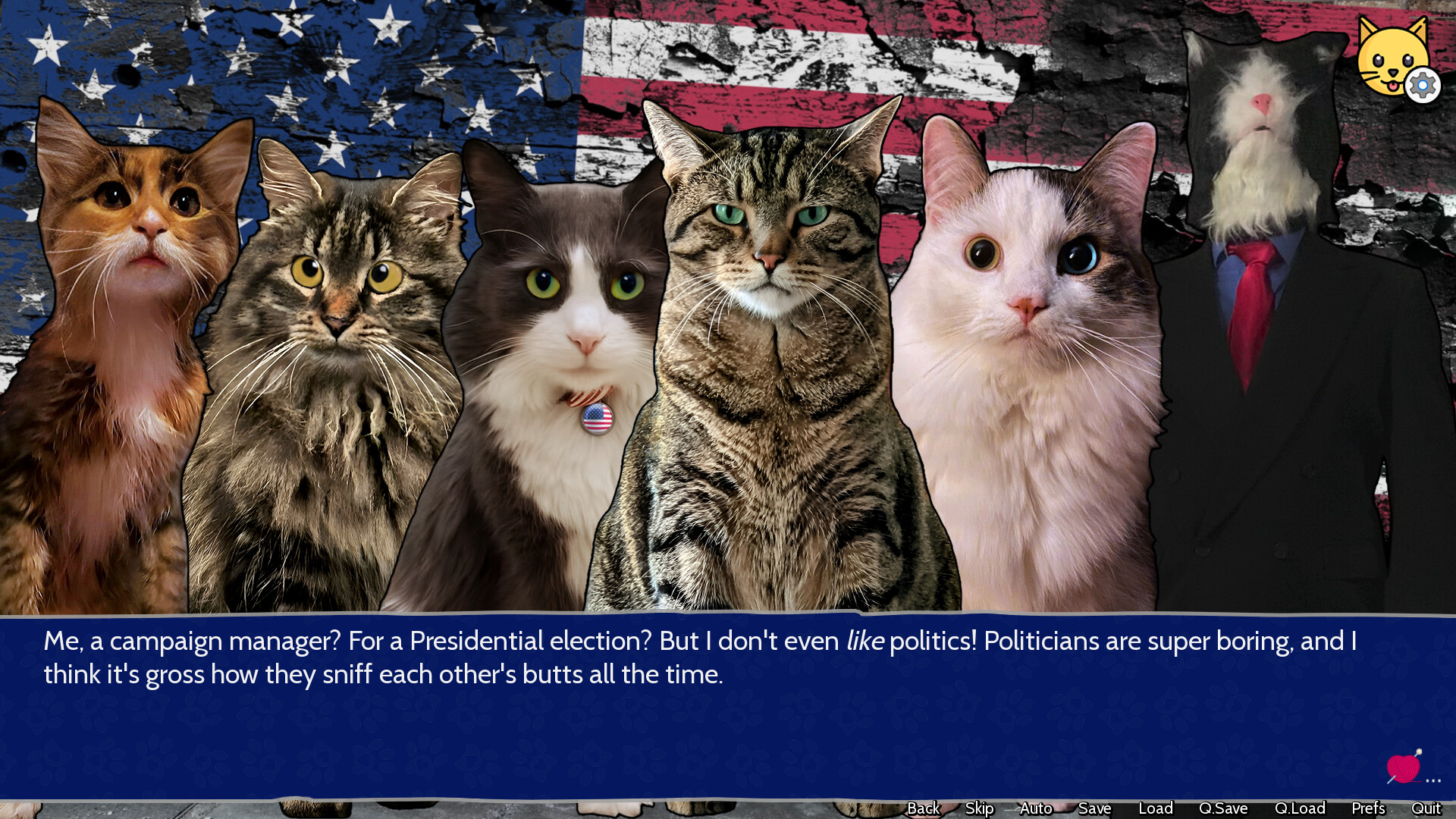 Cat President: 3rd-Rate Candidate Screenshot 0