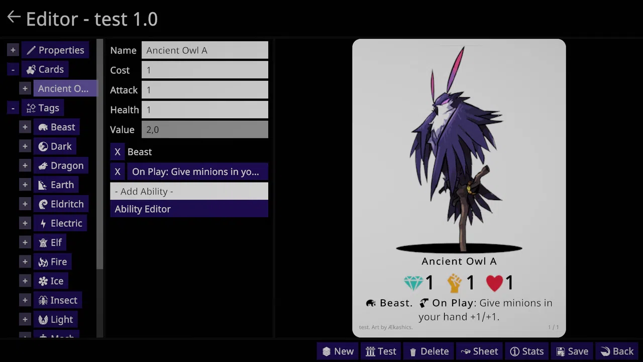Cardeneer Editor (optional) Screenshot 0