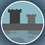 Snowy ruins icon
