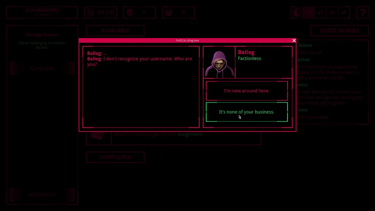 THREAT ACTOR: DEMO Screenshot 3
