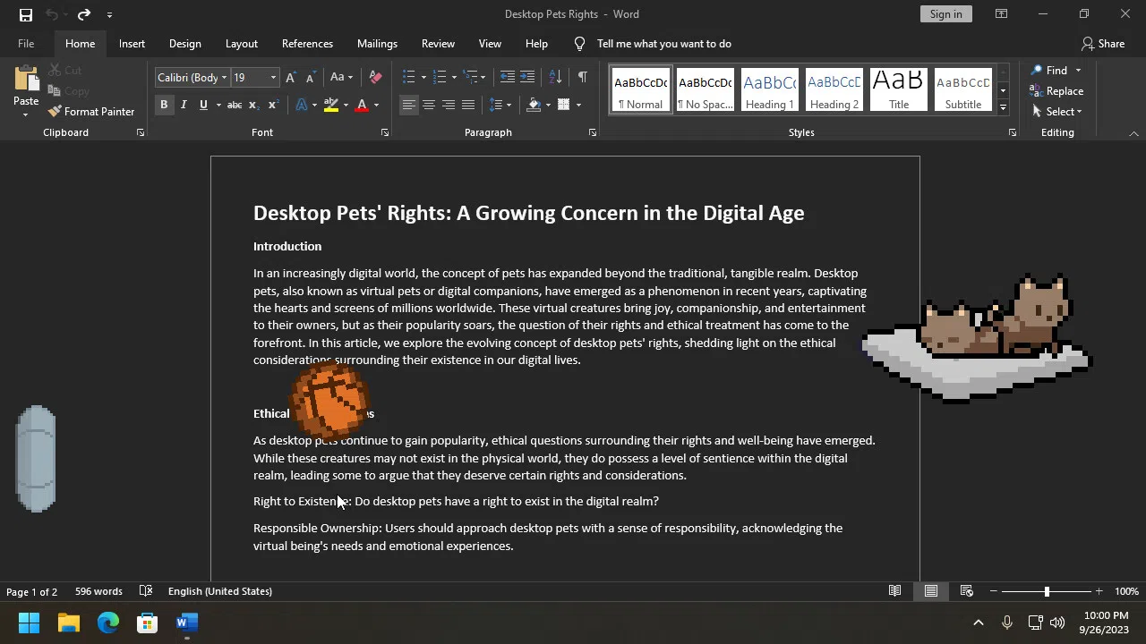 Desktop Pet Project Screenshot 5