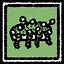 Pot plant gardener icon
