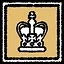 Crowned overachiever icon