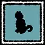 First black cat spotted icon