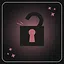 Lock of problems picked icon