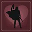 Hero of love icon