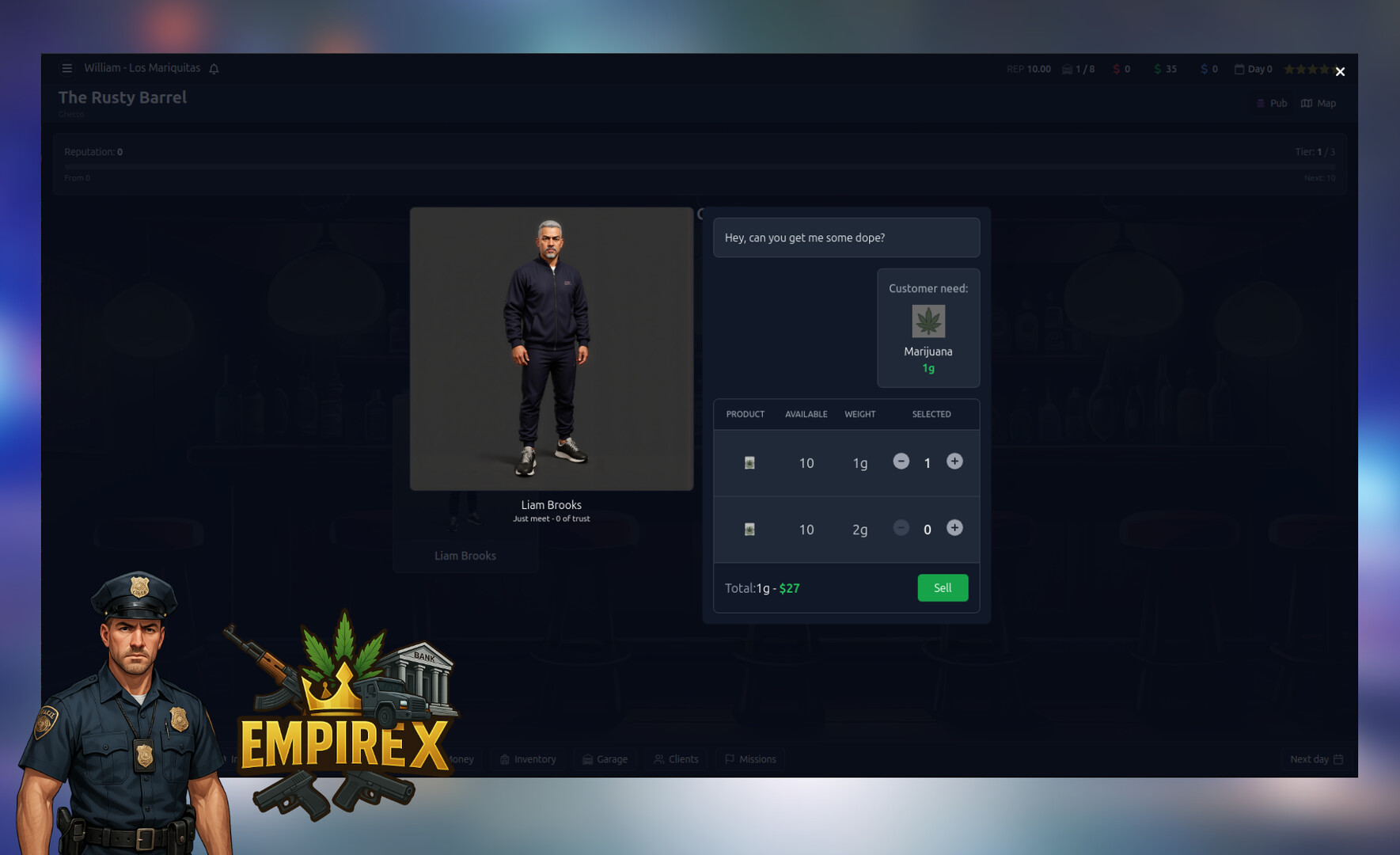 EmpireX - Business, Real Estate and Crime Simulator Screenshot 1