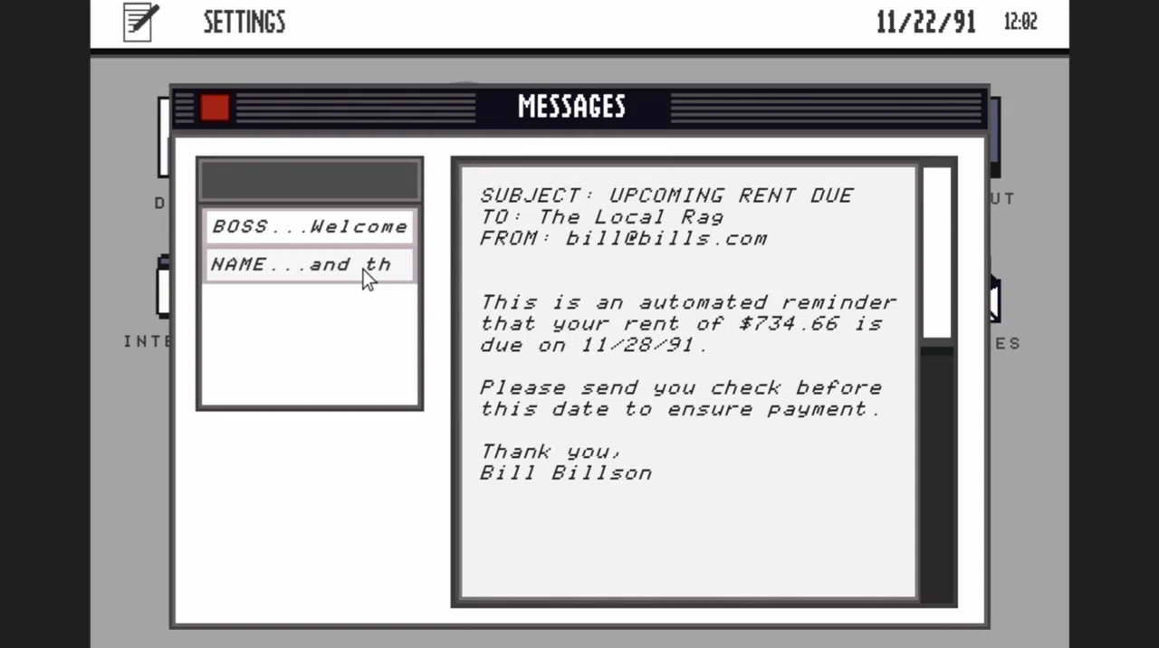 Report on the Death of Robert Evergreen Demo Screenshot 2