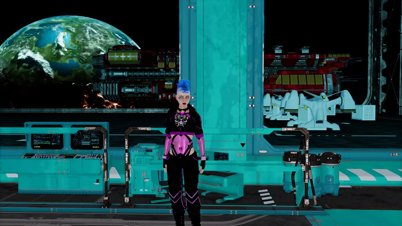 Cyberpunk women for Sci-fi builder Screenshot 0
