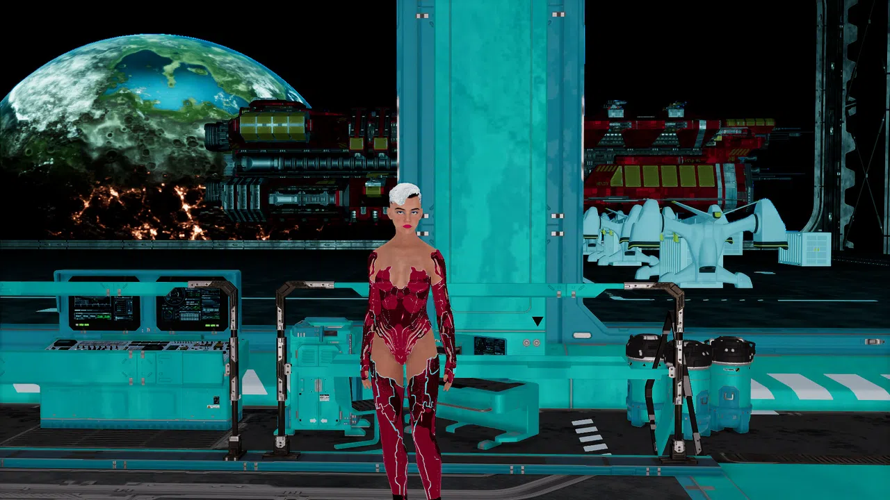 Cyberpunk women for Sci-fi builder Screenshot 1