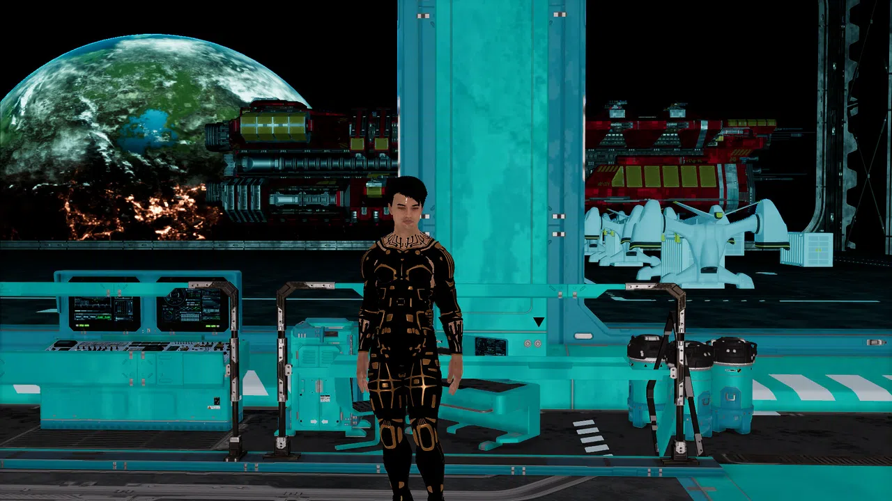 Cyberpunk men for Sci-fi builder Screenshot 1