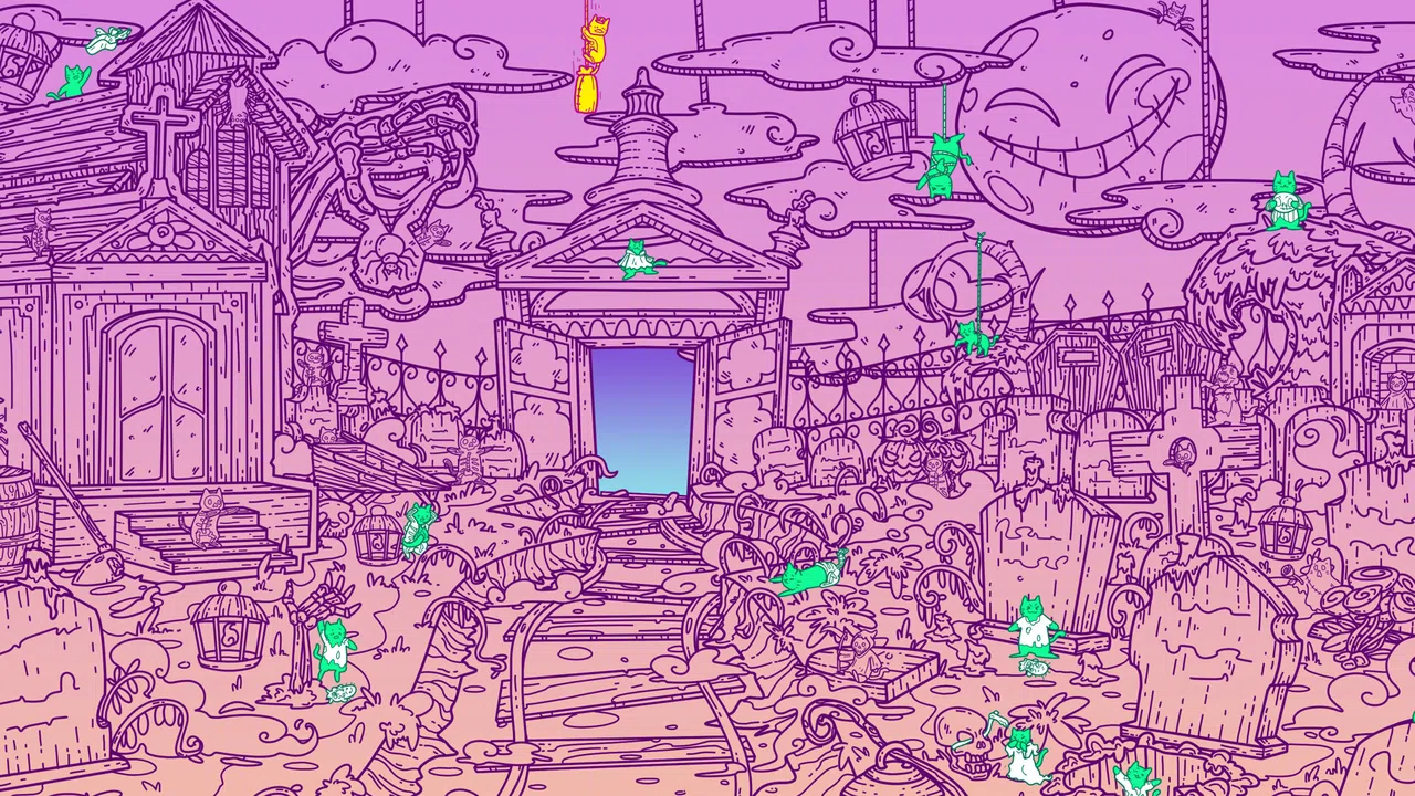A Park Full of Cats: Haunted Ride Screenshot 3