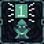 Monochromatic victory icon
