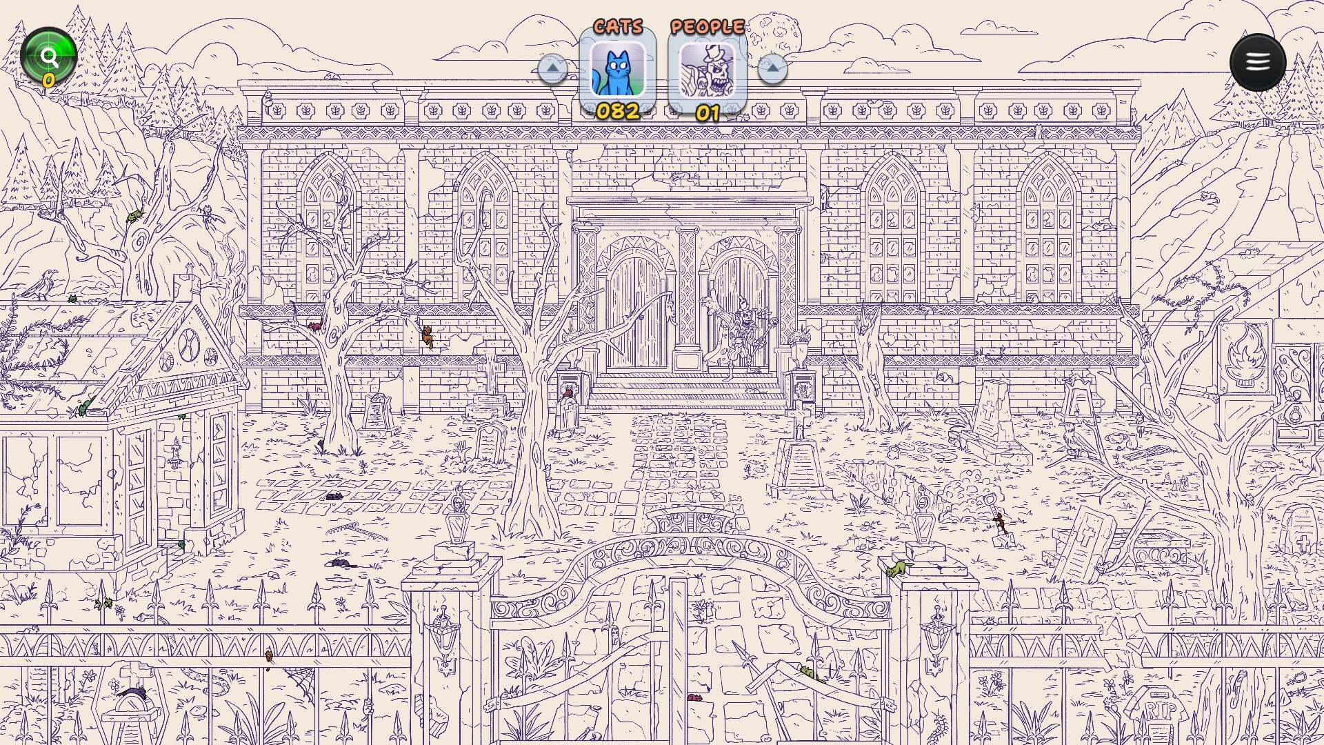 Hidden Cats in Spooky Village Screenshot 9