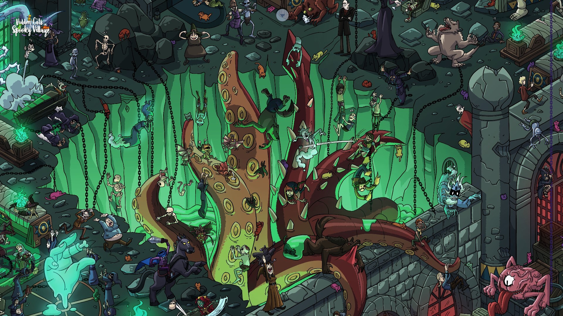 Hidden Cats in Spooky Village Screenshot 3