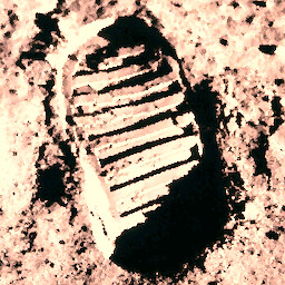 A small step icon