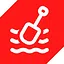 Paddled down arctic river icon