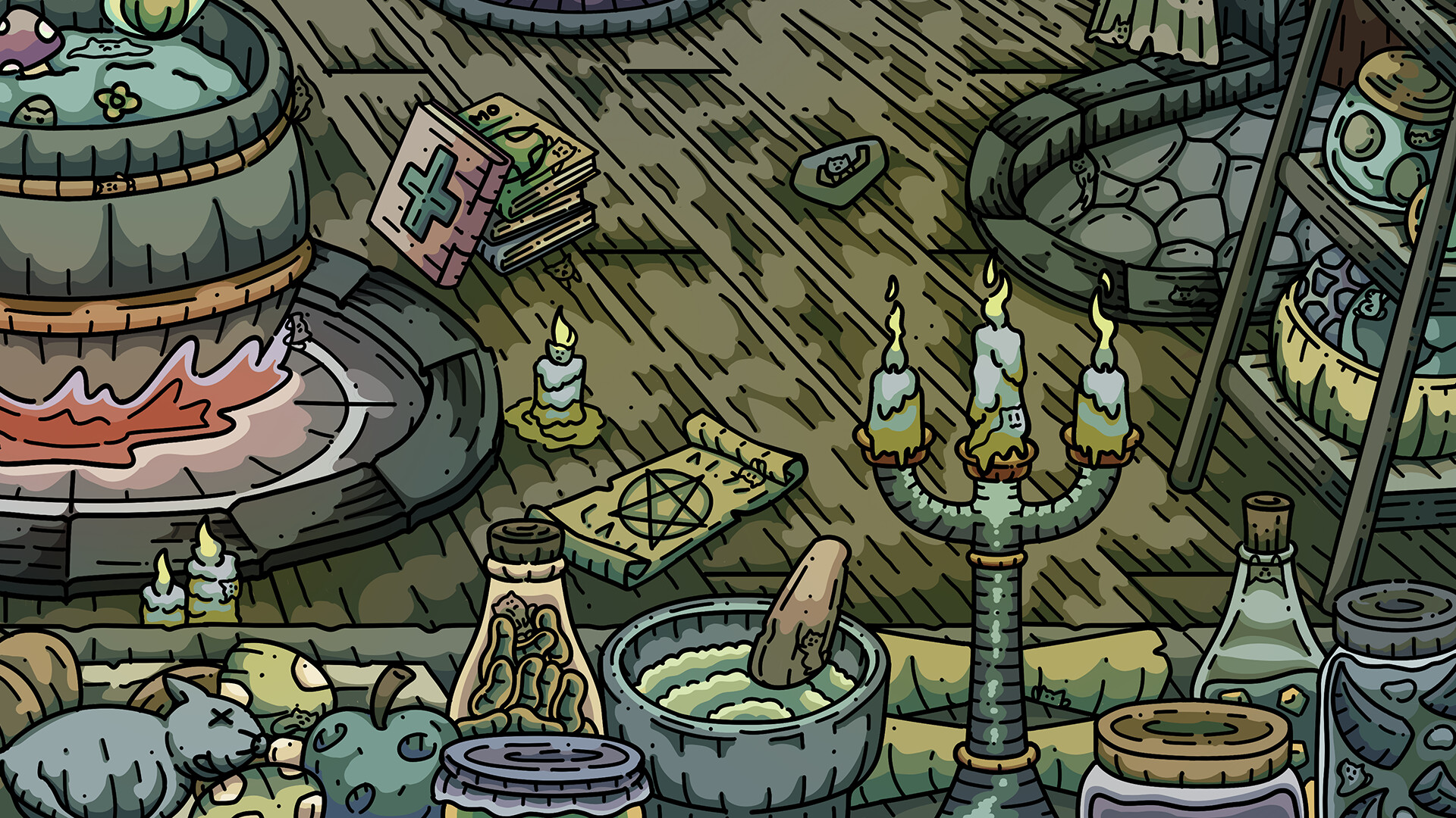 100 Witch Cats Screenshot 2