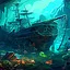 Sunken ship icon