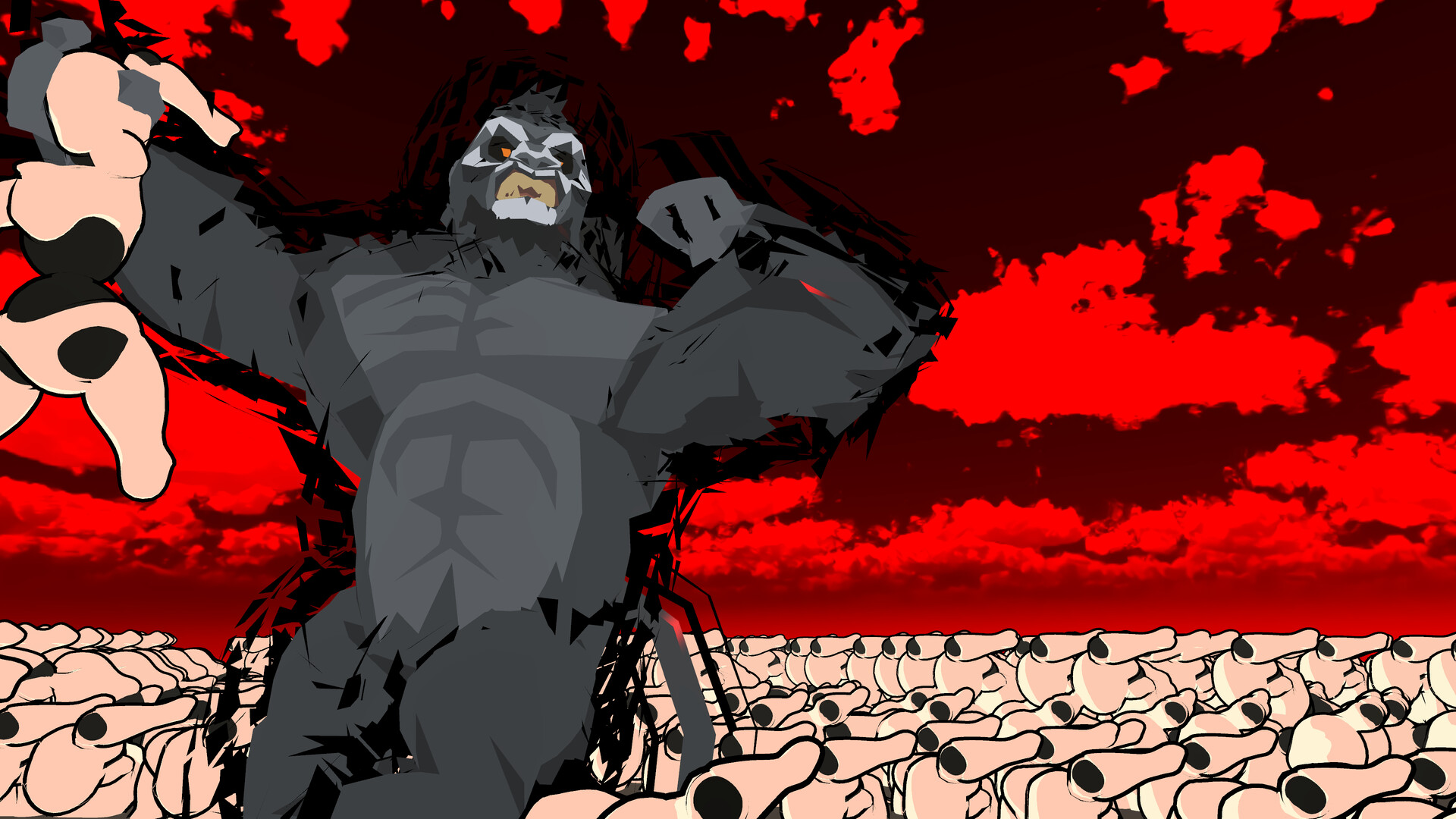 100 Humans Vs Gorilla Screenshot 4