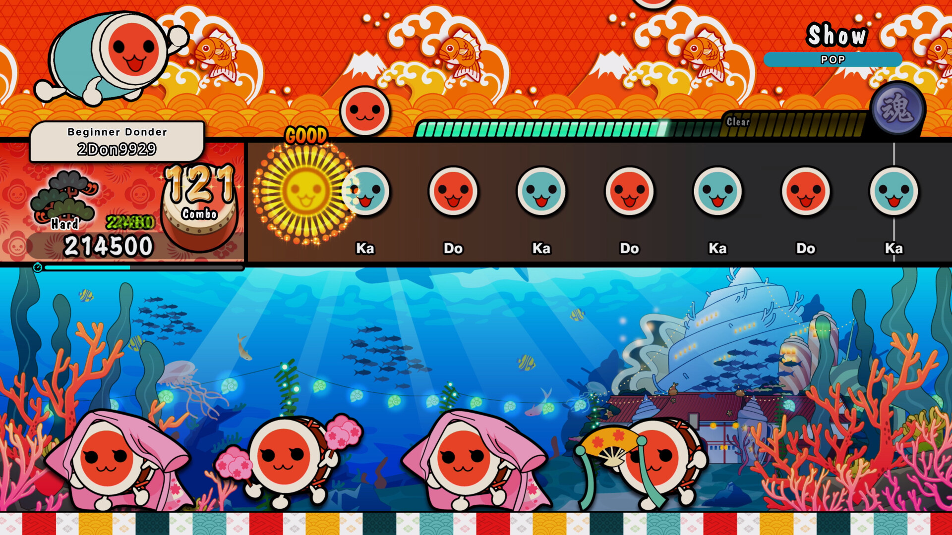 Taiko no Tatsujin: Rhythm Festival - 2020s Pops Pack Vol. 2 Screenshot 0