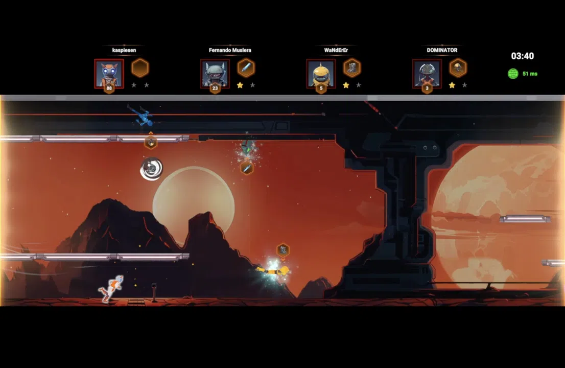 Swing Into Zero-G: Space Parkour Race Screenshot 0
