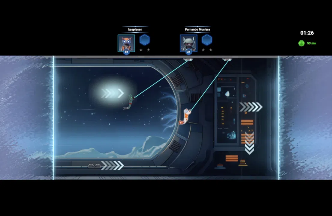 Swing Into Zero-G: Space Parkour Race Screenshot 1