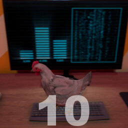Tech chicken icon