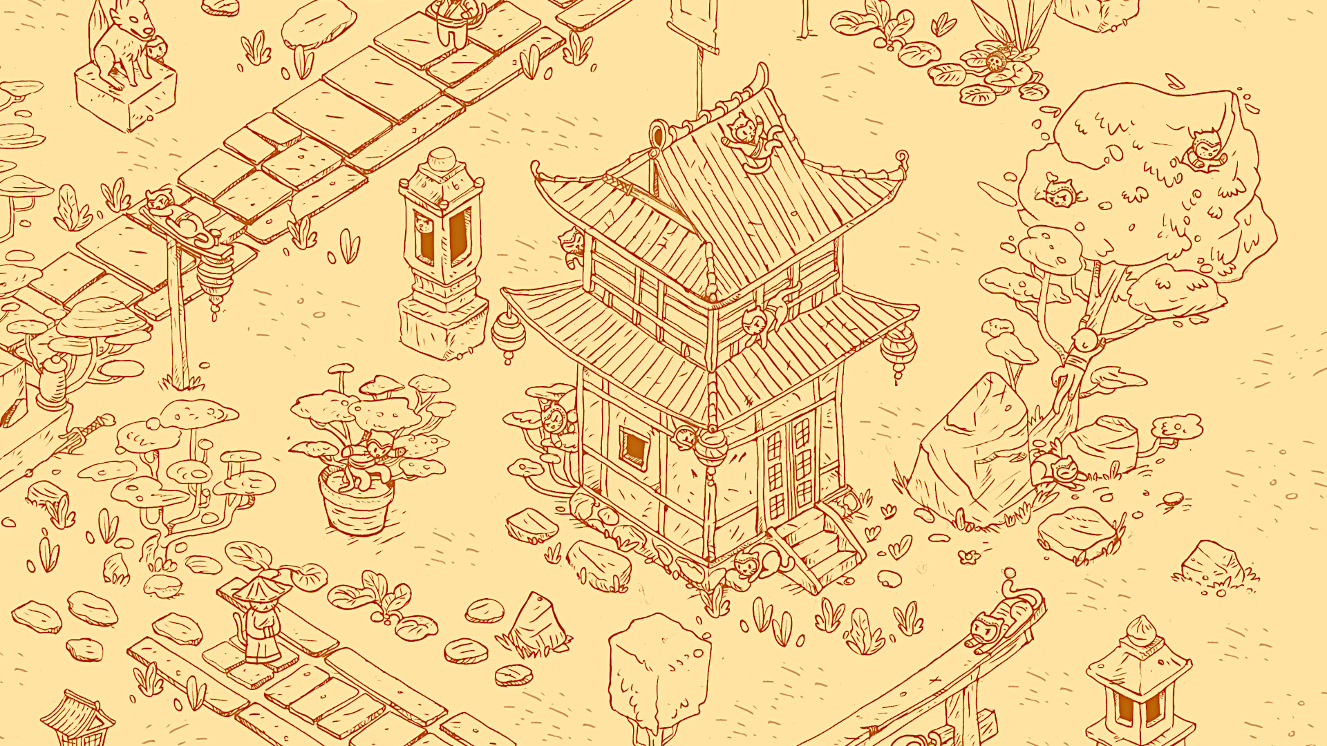 100 hidden Cats : Ninja Screenshot 1