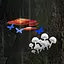 Red Mushroom, White Mushroom icon