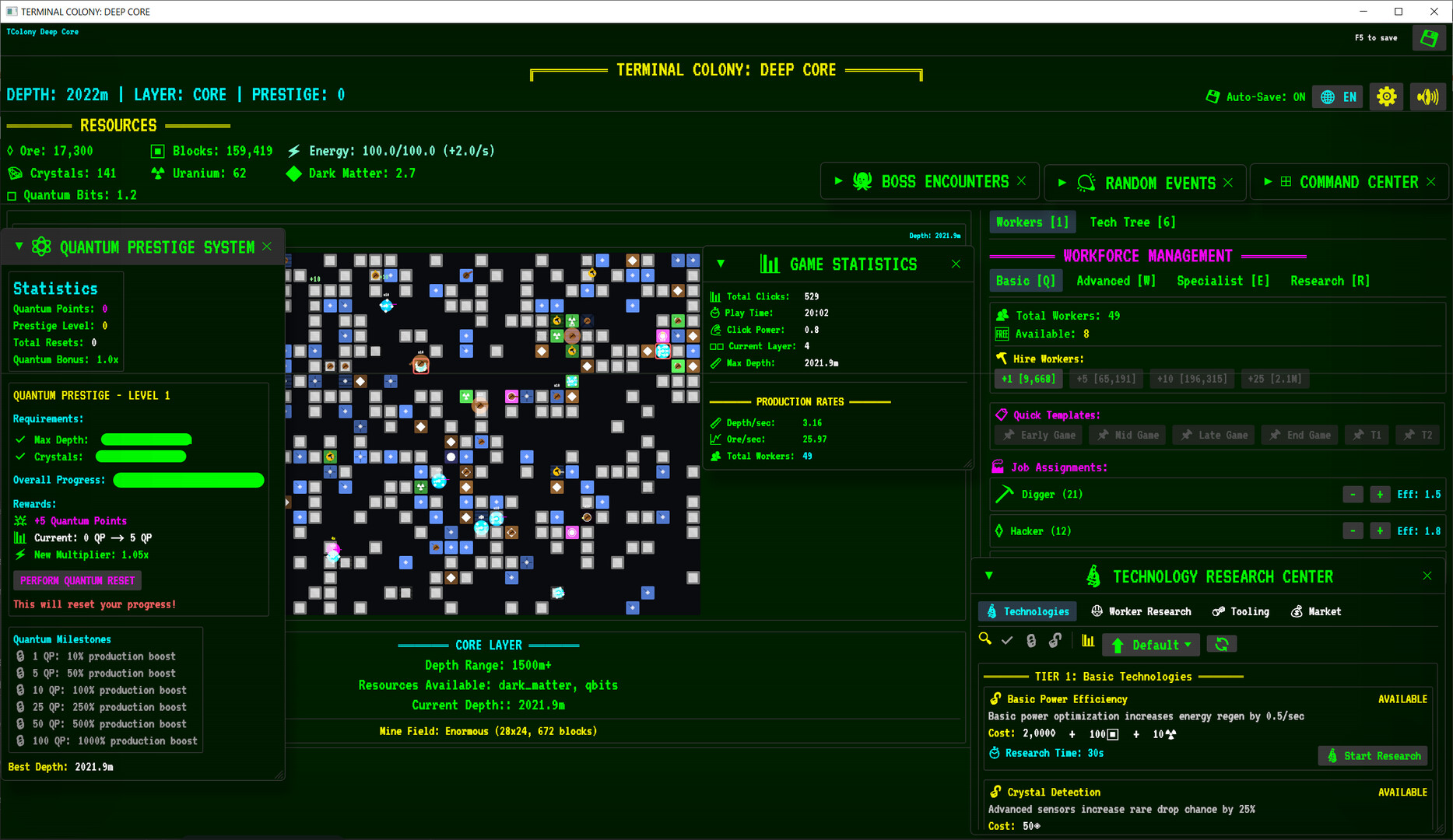 Terminal Colony Deep Core Screenshot 1