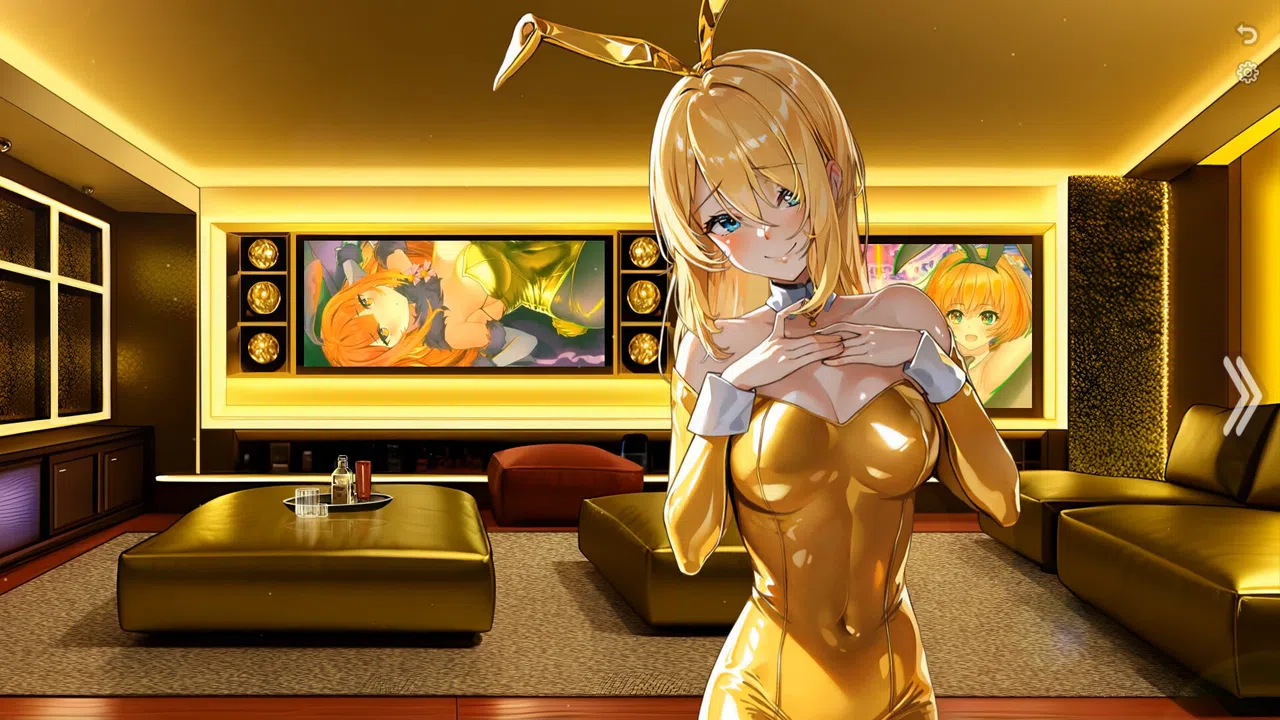 Bunny-girl with Golden tummy Screenshot 3