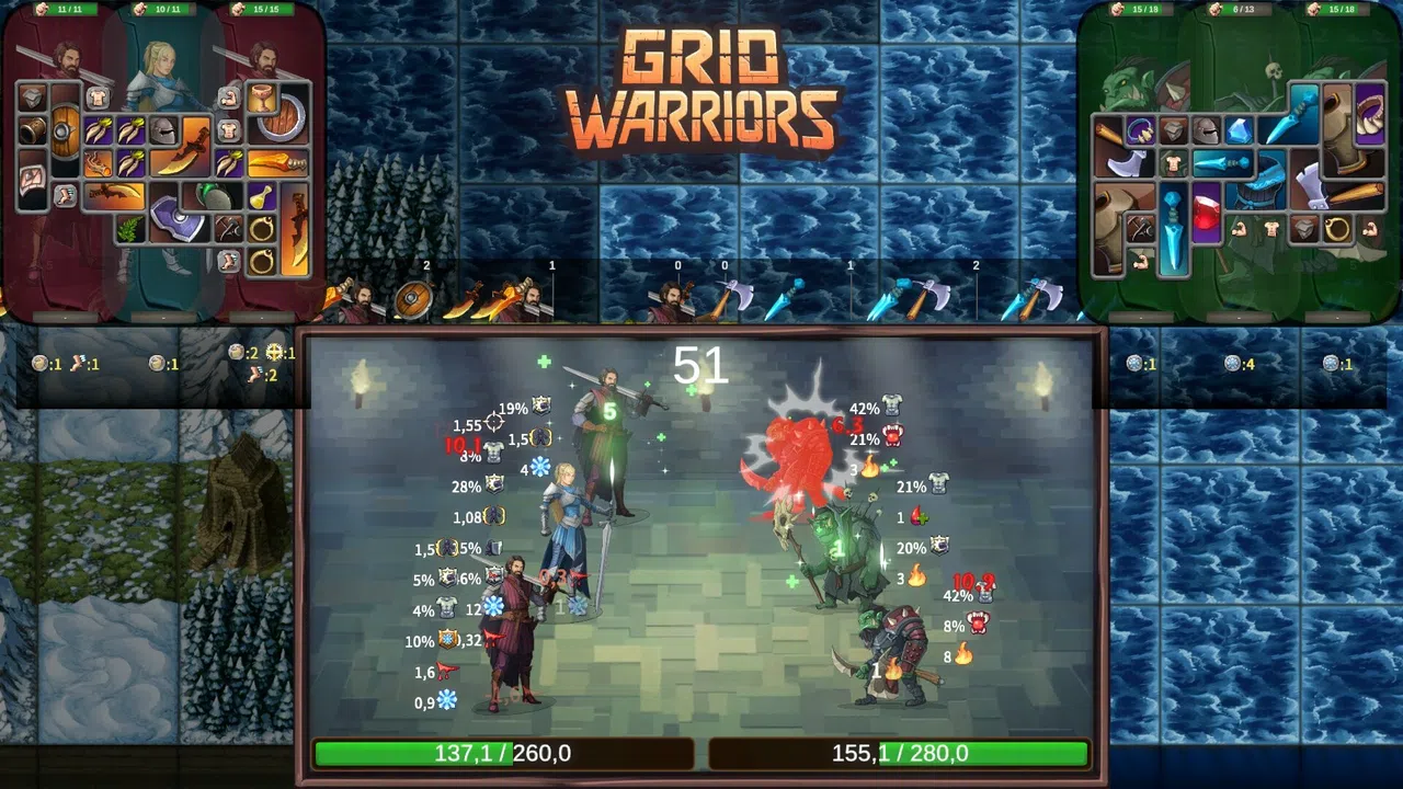 Grid Warriors: Battles Screenshot 1