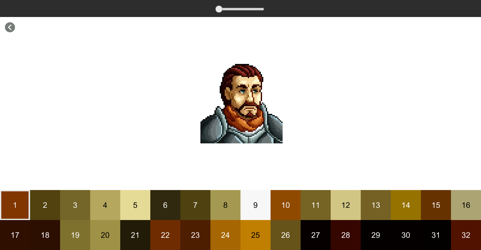 Color by Number - Medieval Portrait Screenshot 2