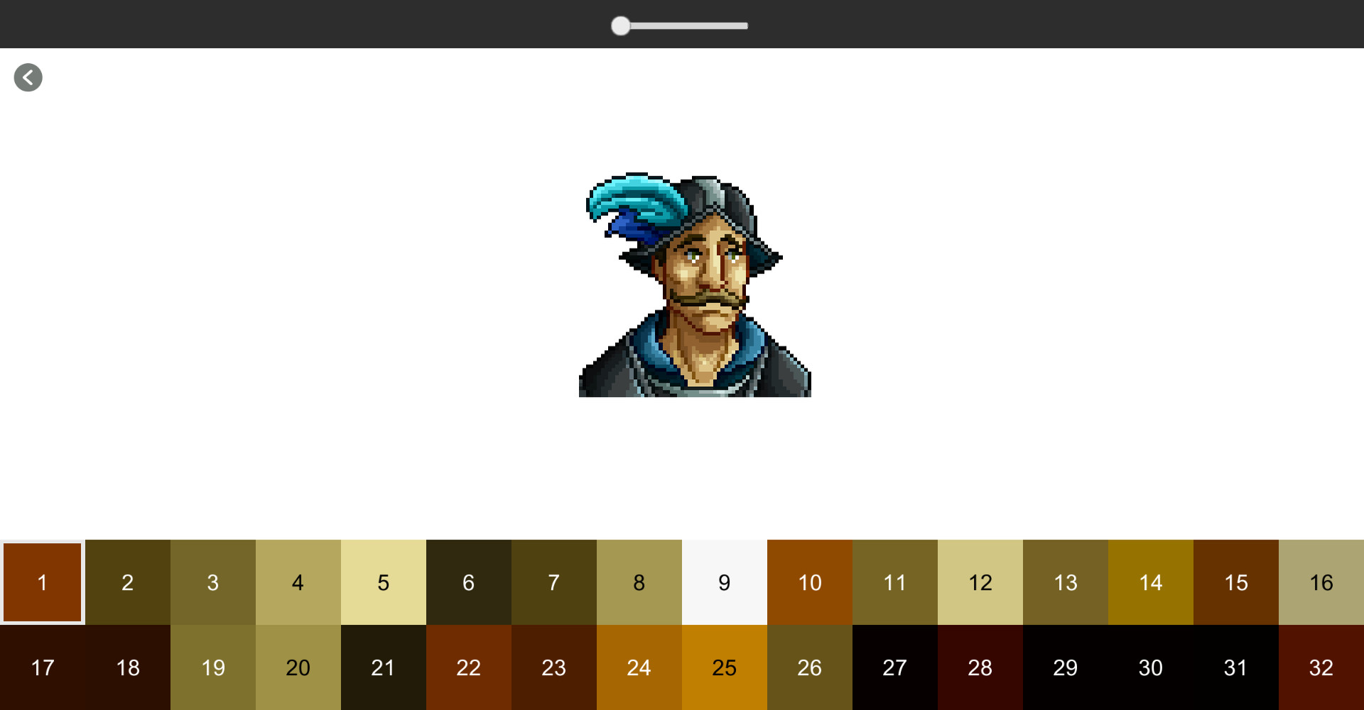 Color by Number - Medieval Portrait Screenshot 1