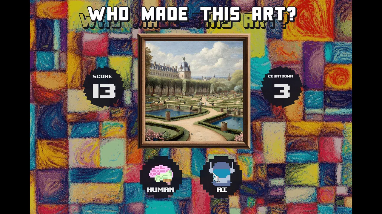 Who made this art? Human or AI Screenshot 0