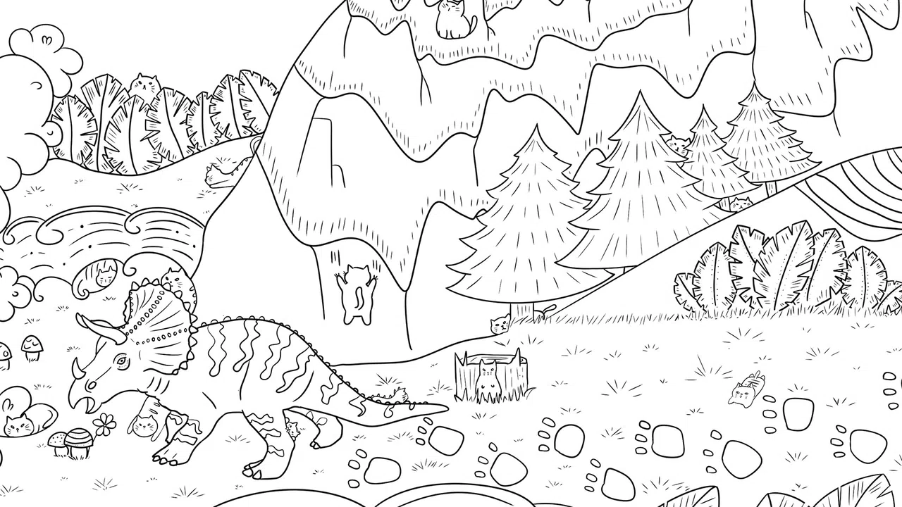 100 Dino Cats Screenshot 1