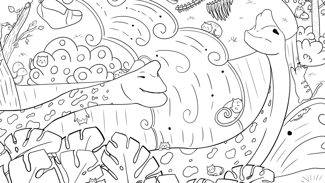 100 Dino Cats Screenshot 0