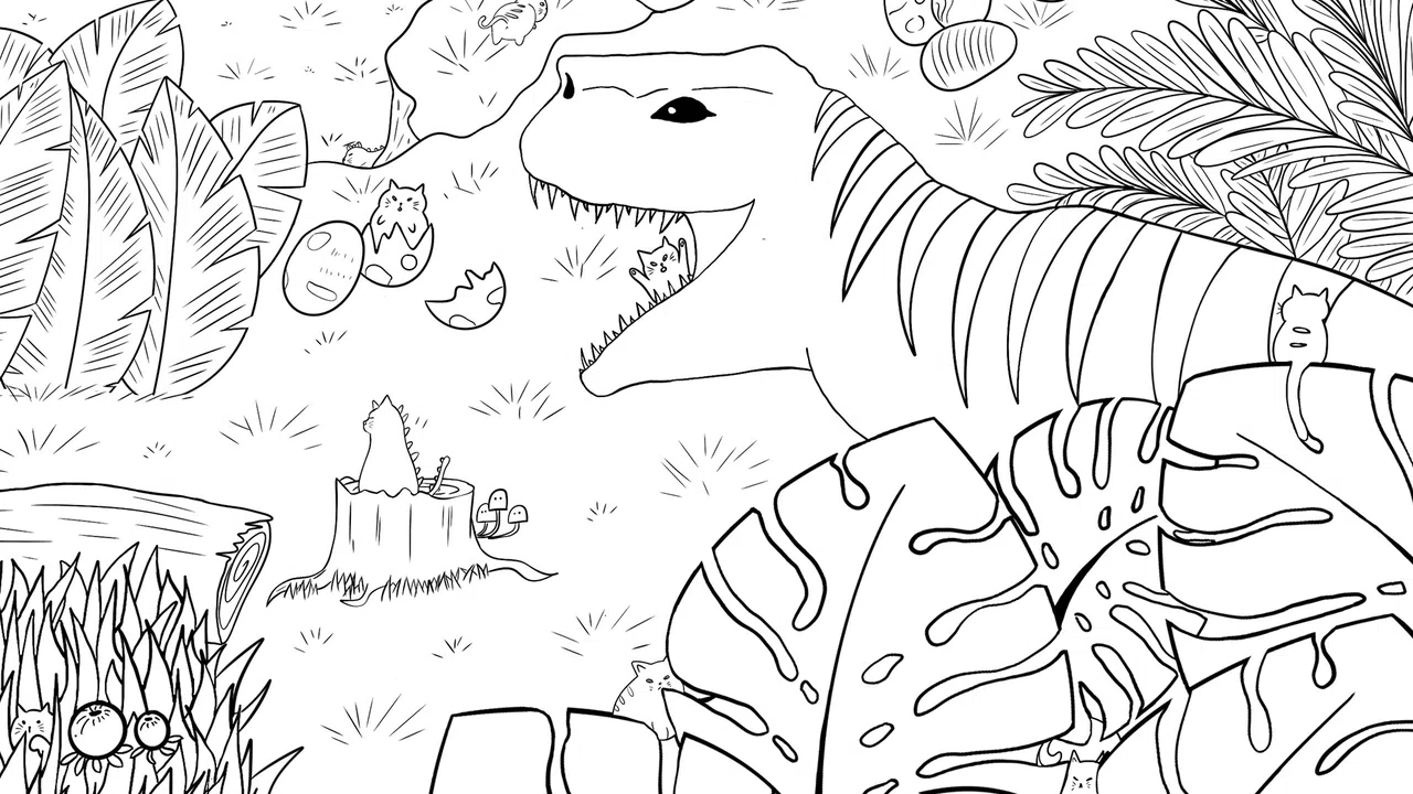 100 Dino Cats Screenshot 2