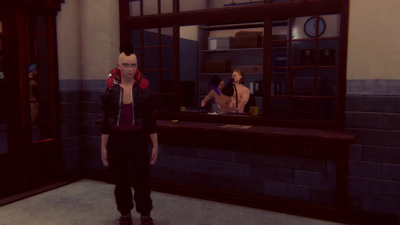 Cyberpunk men for Fuck in police Screenshot 5