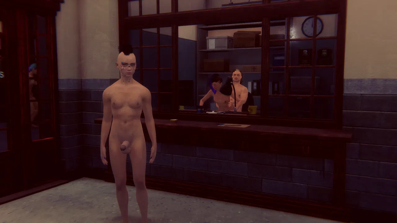 Cyberpunk men for Fuck in police Screenshot 18