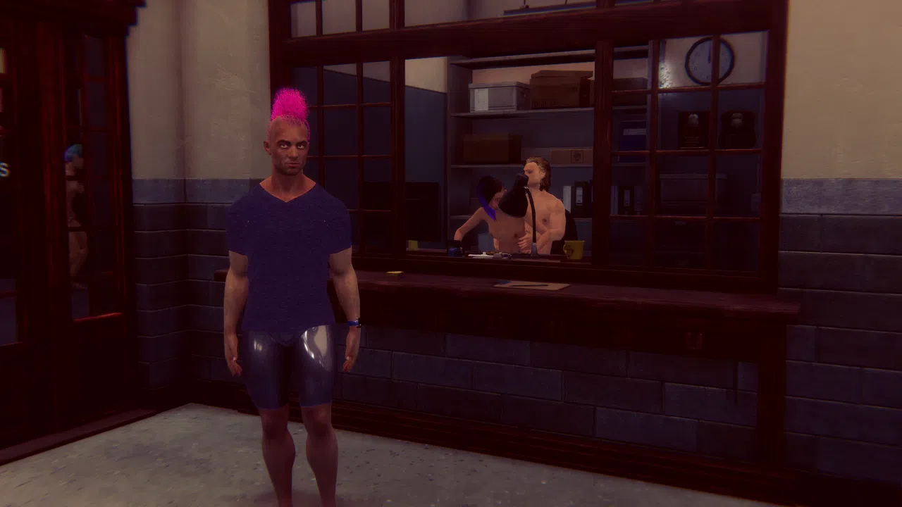 Cyberpunk men for Fuck in police Screenshot 13