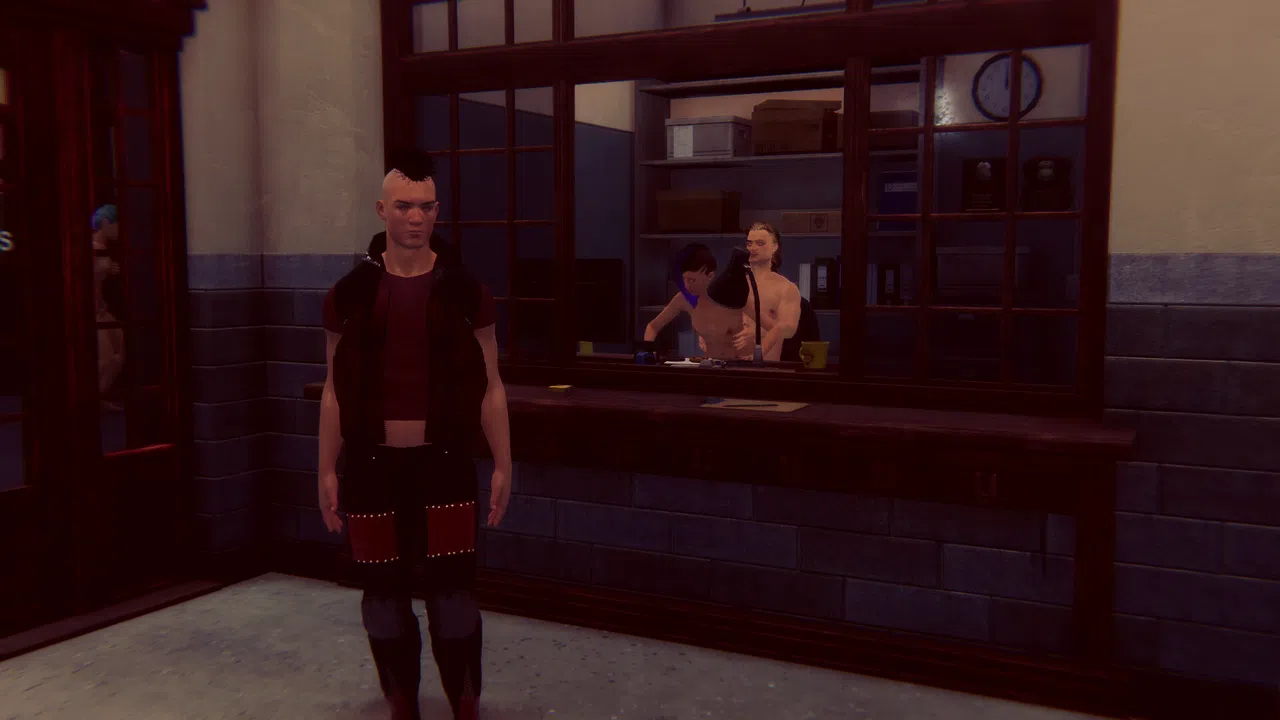 Cyberpunk men for Fuck in police Screenshot 17