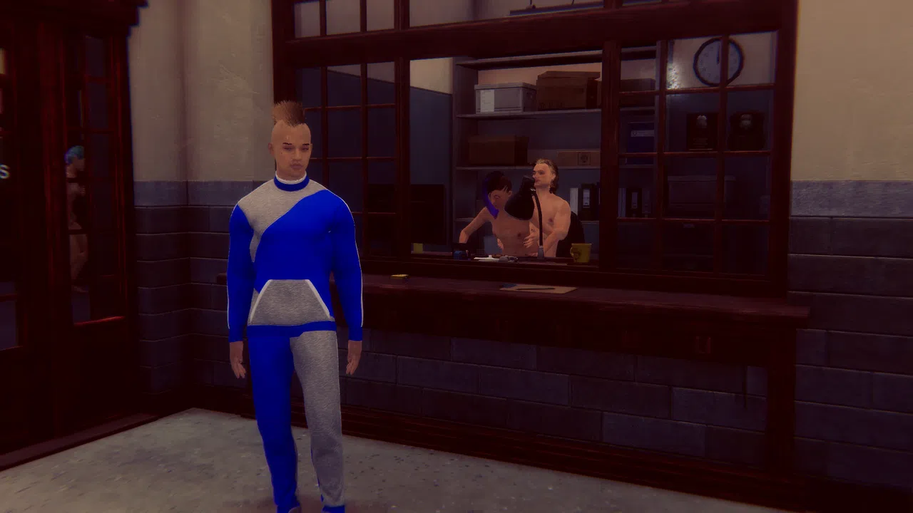 Cyberpunk men for Fuck in police Screenshot 6