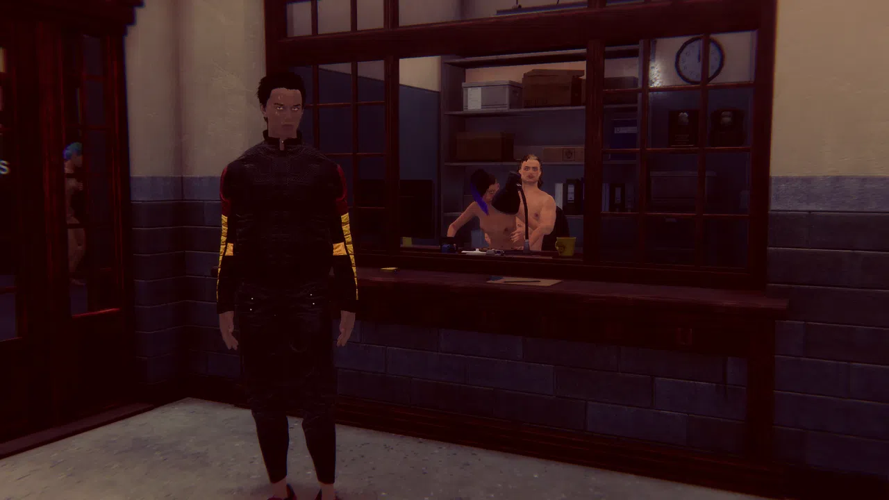 Cyberpunk men for Fuck in police Screenshot 19