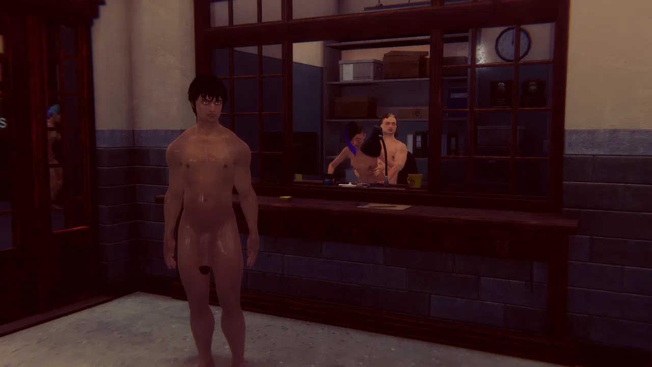 Cyberpunk men for Fuck in police Screenshot 0
